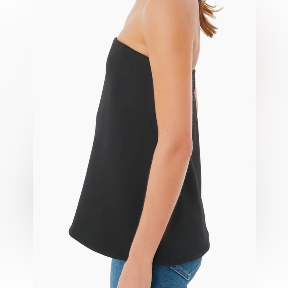 Tuckernuck strapless noir Marin top size S new with tag - Picture 2 of 7